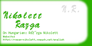 nikolett razga business card